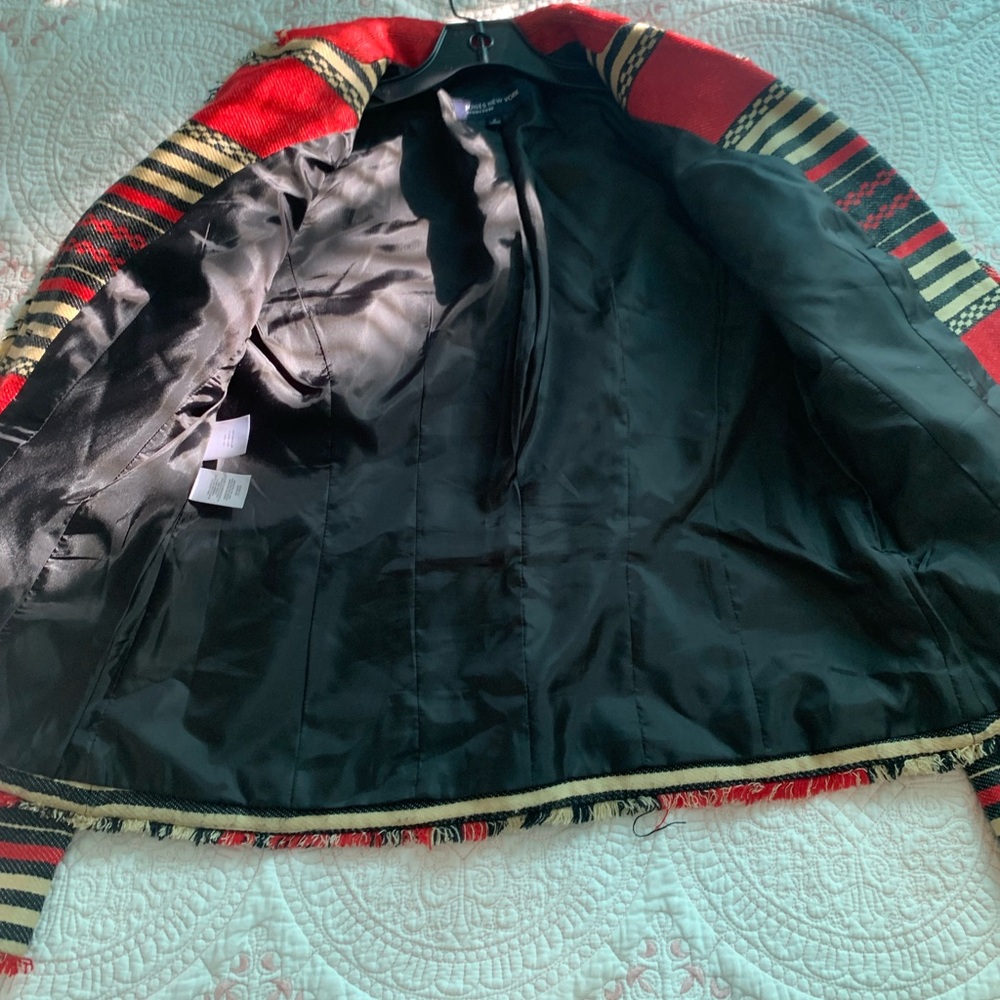 Stylish Red and Black Women's Jacket - Picture 7 of 8